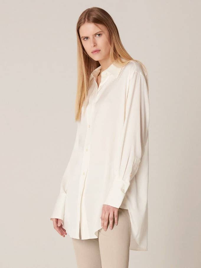 Camisa Seda Oversized por atacado de Winser London