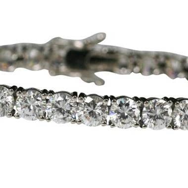 Zirconmania Wholesale Fashion Jewelry - Wholesale Tennis Bracelet - Bracelet 5mm  Cubic Zirconia Clear prong set . 602B301661