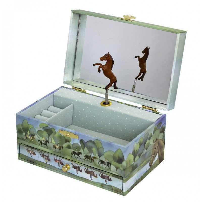TROUSSELIER SAS - Wholesale Jewelry Box/Organizer - Kids - Normandy Horse Musical Jewelry Box2