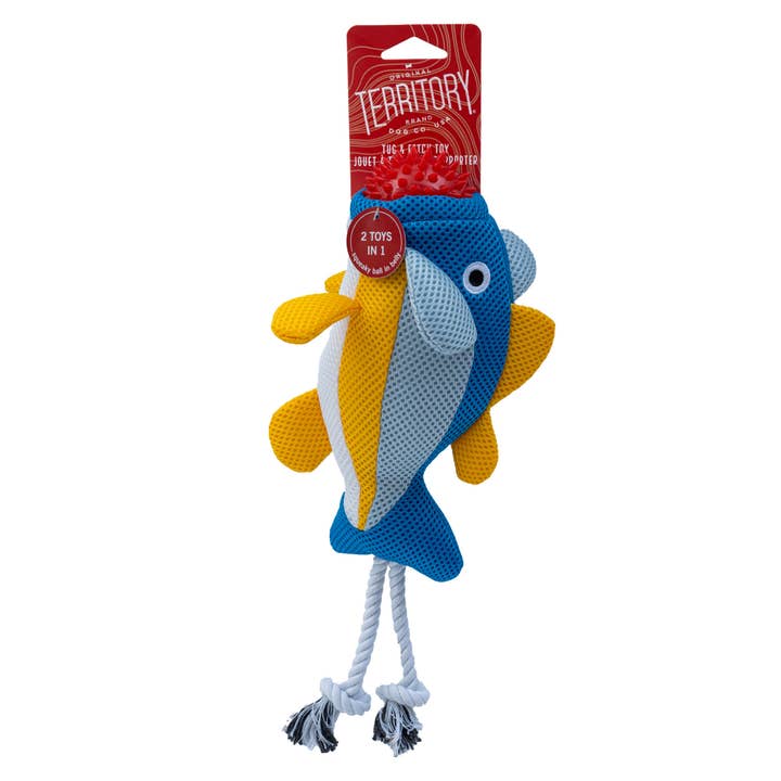 Original Territory - Wholesale Pet Toy - Dog - Territory Fish 2-in-1 Floating Dog Toy