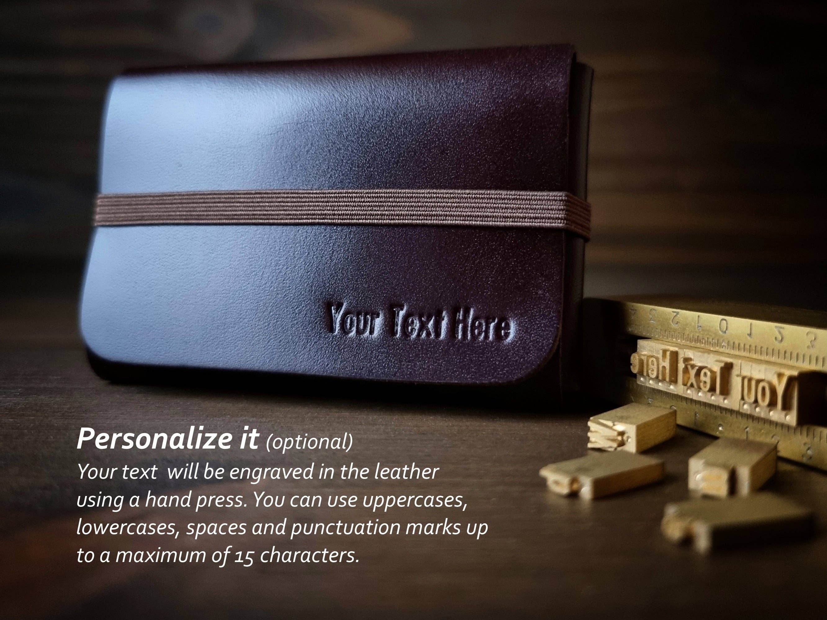 Singular Leather – wholesale Plånbok - Unisex – Mörkbrun Läderplånbok - Minimalistisk och Anpassningsbar1