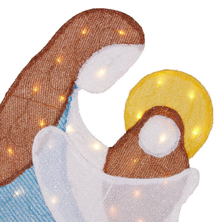 Seasonal LLC - Wholesale Nativity Scene Decor - Shooting Star Nativity Set with 160 Warm White LED Lights (Plug In)1