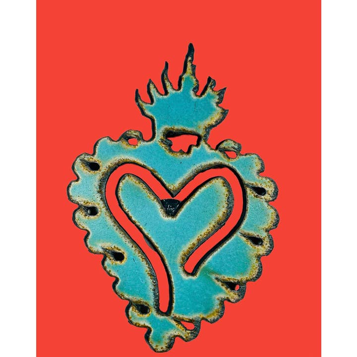 Aimant en forme de cœur Milagro Western Whimsical facile à vendre aux États-Unis, écologique pour la vente par Iron Jewel