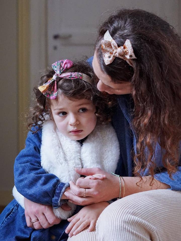 Elastic headband - Clara - Pink for wholesale by Jolie mouette