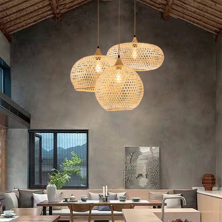 ELE Light & Decor - Wholesale Chandelier/Hanging Light - Wicker Rattan Pendant Light