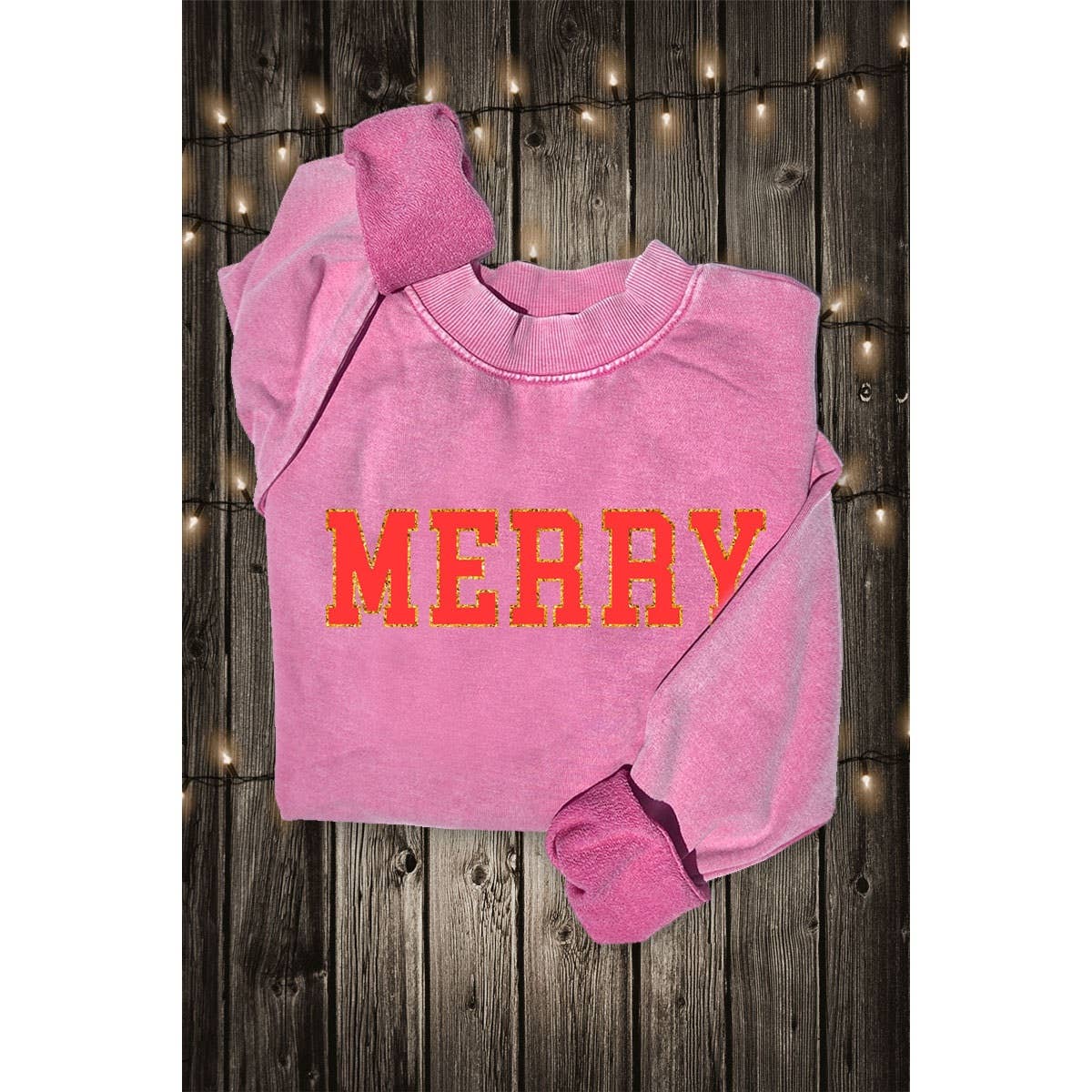 HRTandLUV - Wholesale Sweatshirt - Dames - MERRY GLITTER MINERAL GRAPHIC SWEATSHIRTS3