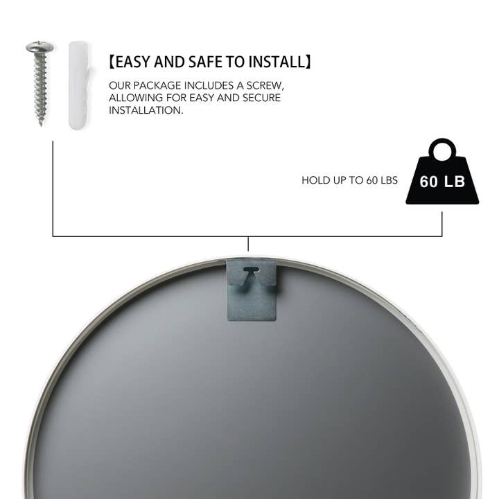LivingTaste Home Inc – wholesale Wall mirror – Round Circle Mirror Frame