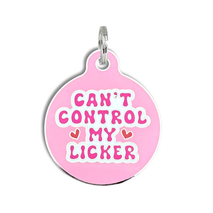Bad Tags - Wholesale Pet identification tag – Dog - Dog Tag w/ Personalized QR Code - Can't Control my Licker