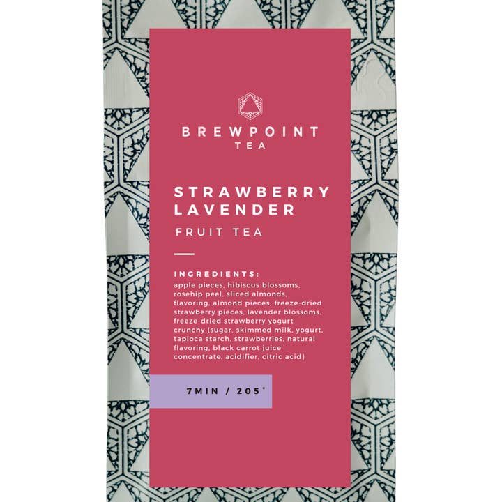 Strawberry Lavender Tea for wholesale by Brewpoint Coffee