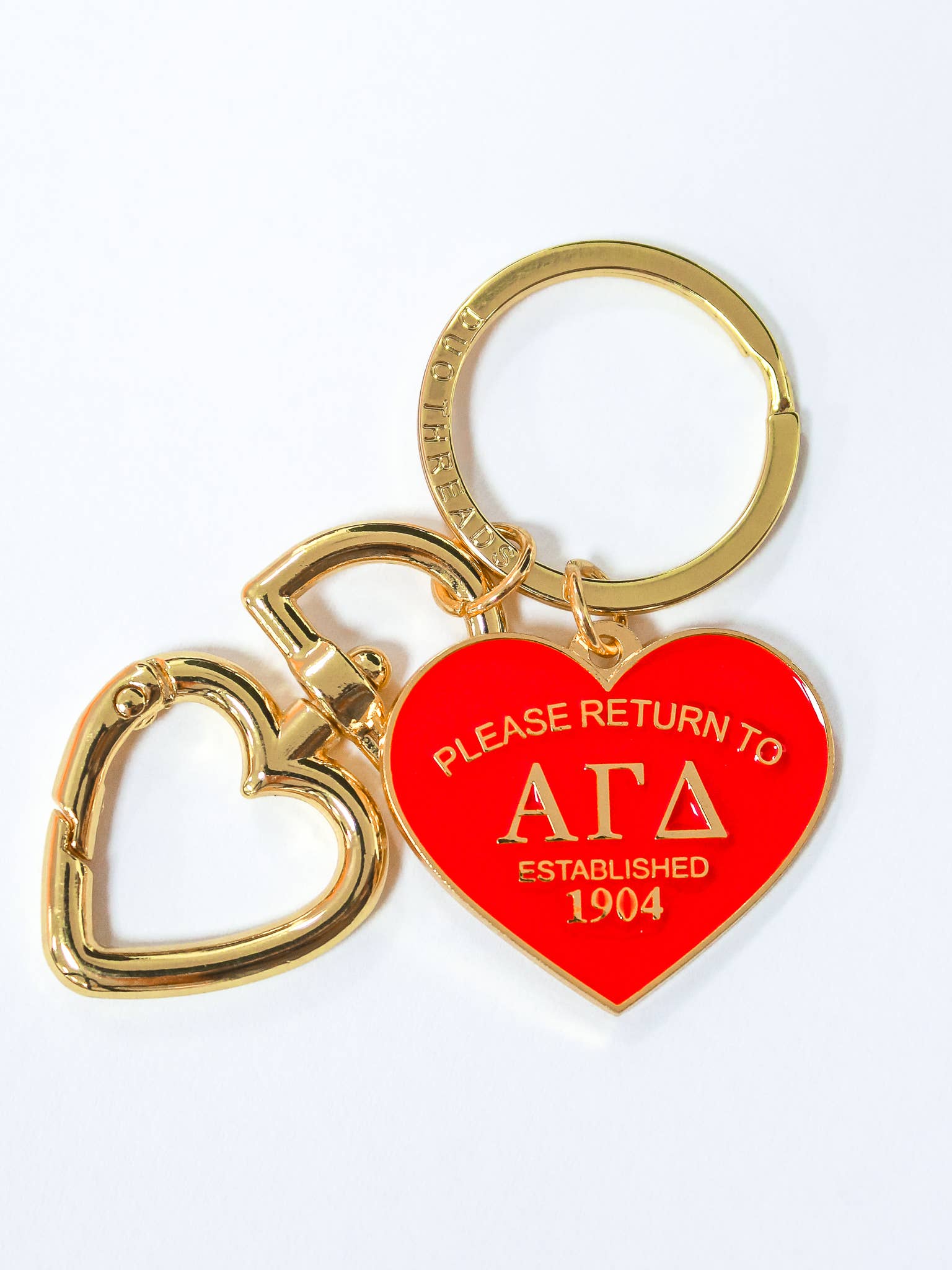Duo Threads - Wholesale Keychain - Women's - Please Return Sorority Key Ring3