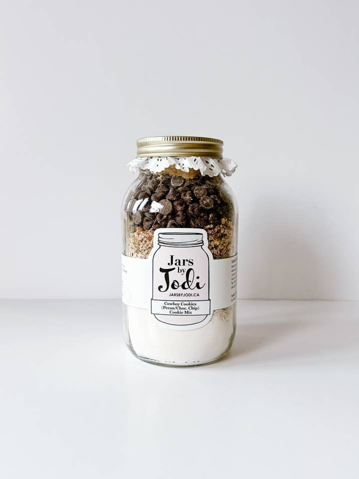 Cowboy Cookies (Pecan/Chocolate Chip) Cookie Mix for wholesale by Jars by Jodi