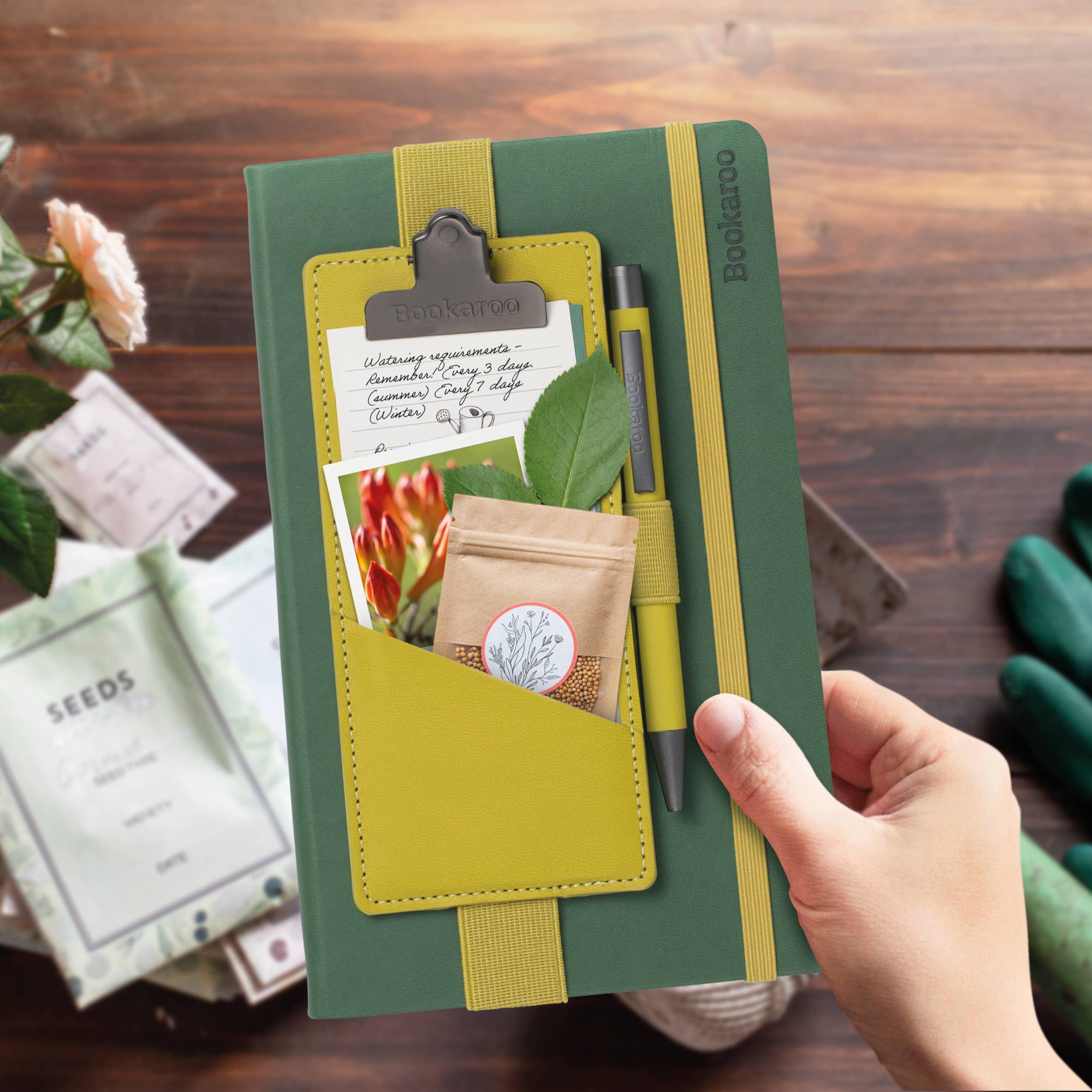 Chartreuse Bookaroo Clipboard for Notebooks for wholesale on Faire5