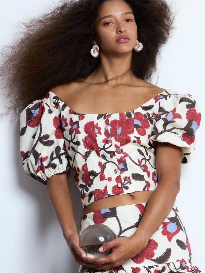 CARMEN SAYS - Wholesale Blouse - Women's - Summer Zafira Top1