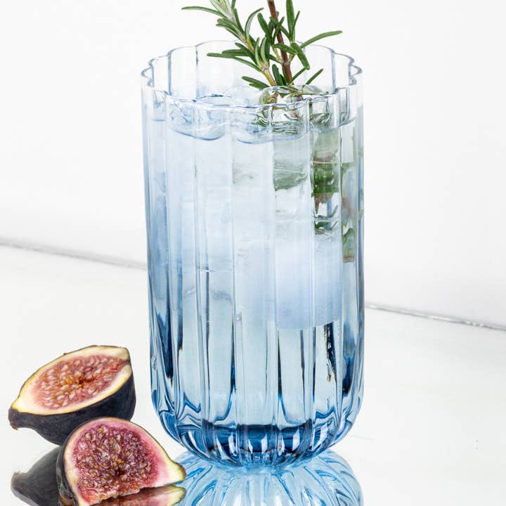 Highball Gaia | 460ml | Juice glass | Cocktail glass | Blue for wholesale by Brût Home and Glassware