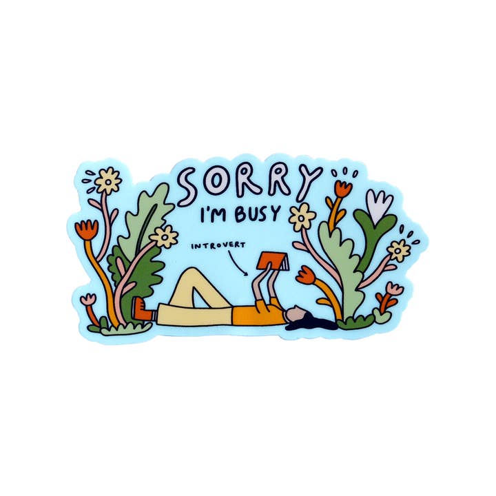 Autocollant Sorry I'm Busy pour la vente par Ink Paper Crafts