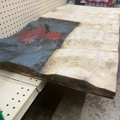 Schmedic Woodworking - Wholesale Wall Accent - Wood Wavy Christian Flag4