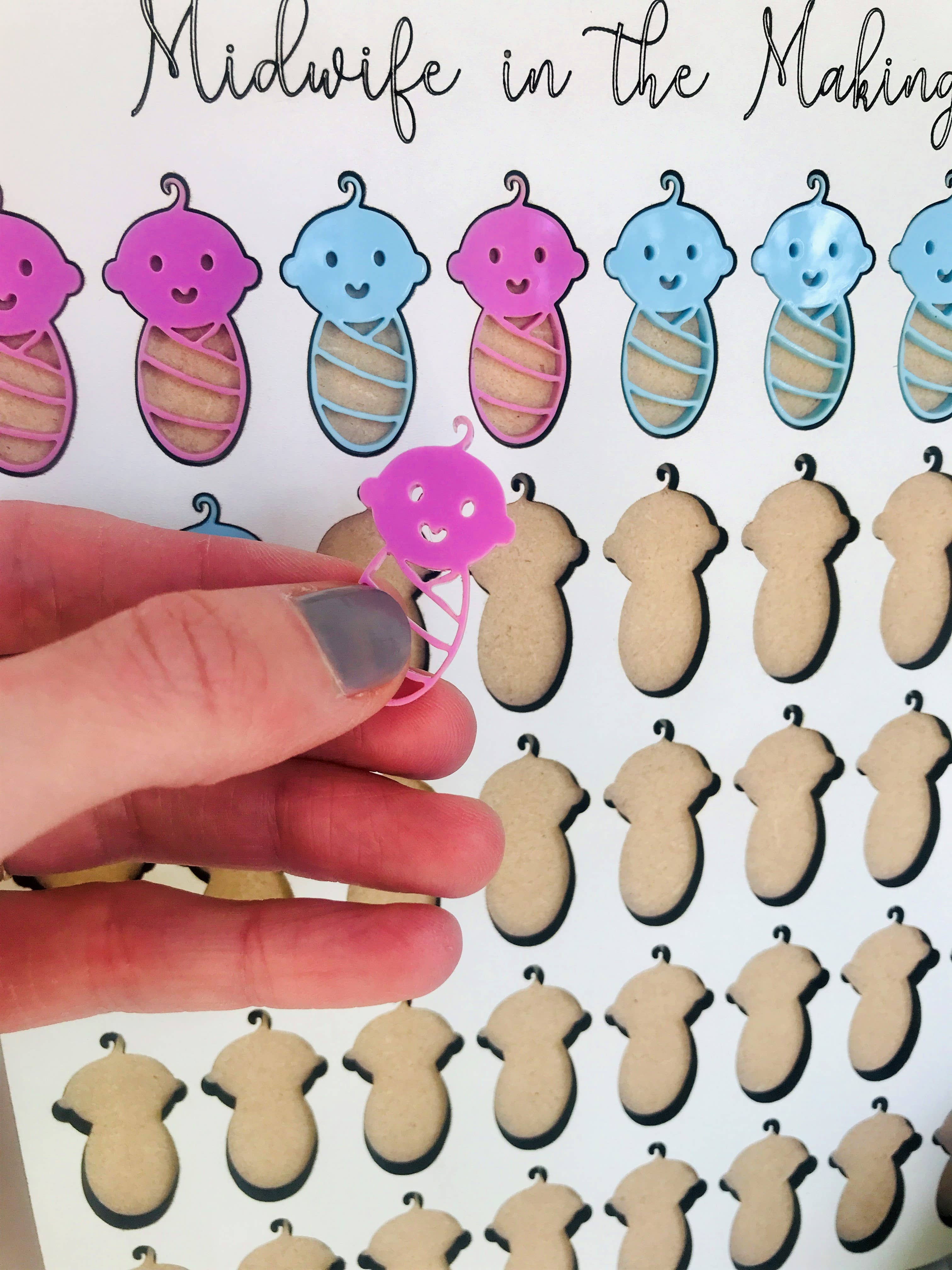 Deco Rach Design - Venta al por mayor Recordatorios de desarrollo/artísticos - Niños y bebés - Regalo para comadronas, contador de parteras para estudiantes10