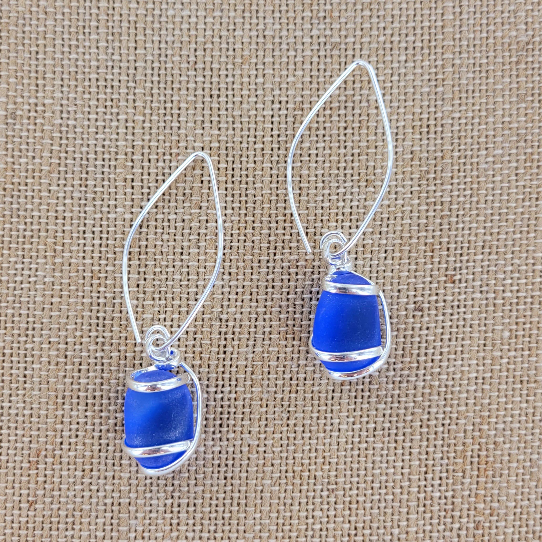 Sadie Green's Jewelry – wholesale Dangle earrings – Cultured Sea Glass Earring XCAM-E13-SG2