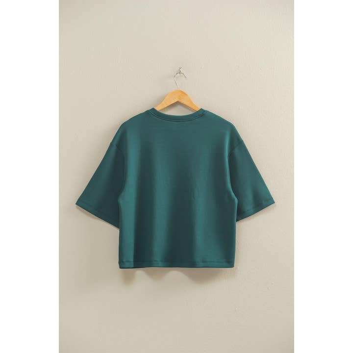 HYFVE - Wholesale Shirt - Women's - Double Knit Drop Shoulder Everyday Basic Top19