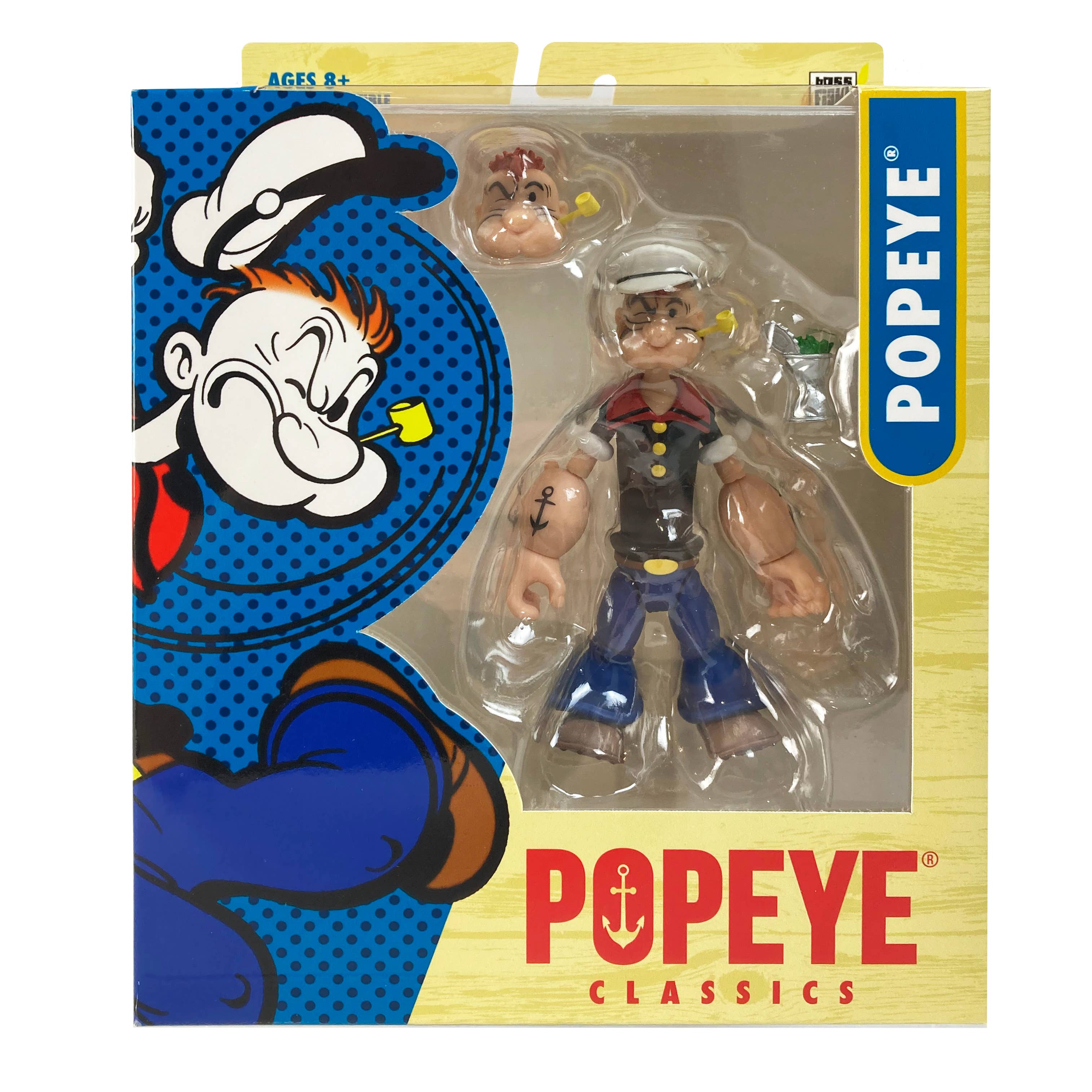 Boss Fight Studio Llc - Wholesale Figurine Toy - Kids - Popeye Classics Action Figure: Popeye the Sailor Man1