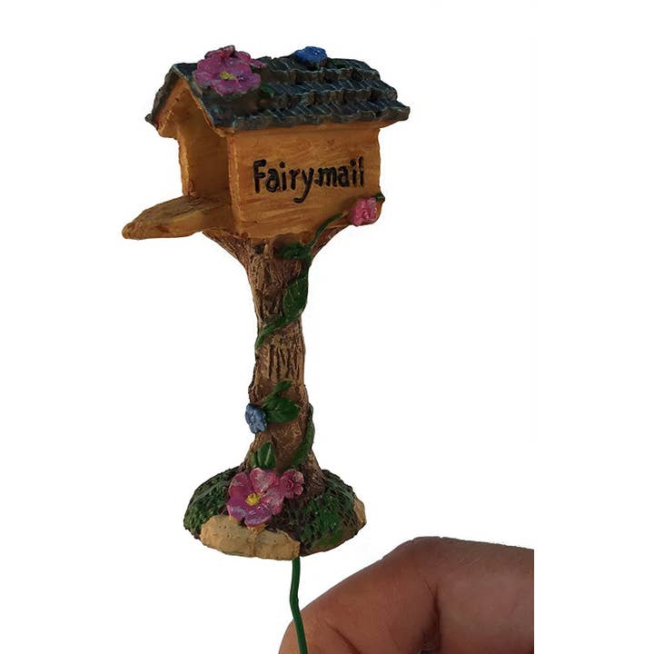GlitZGlam - Wholesale Outdoor Ornament/Decor - GlitZGlam Miniature Fairy Mailbox for The Enchanted Garden