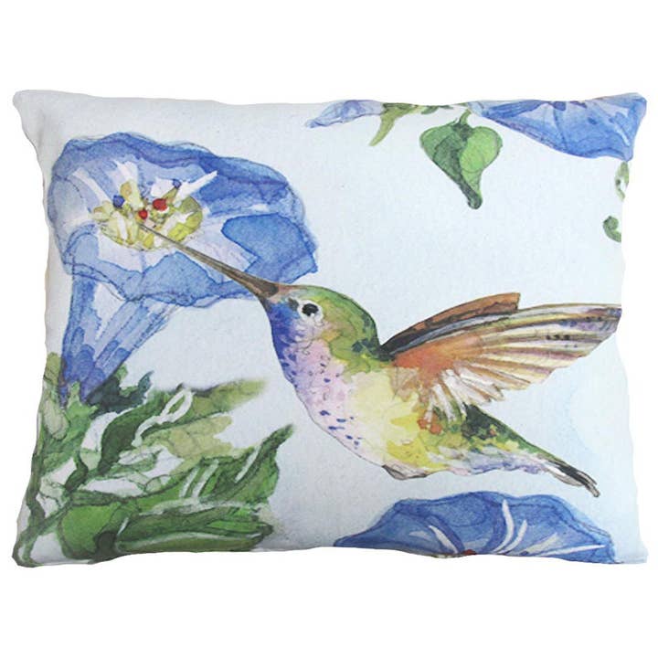 Magnolia Casual - Wholesale Throw/Decorative Pillow - Pillow - Hummingbird w/ Morning Glory (L) - indoor / outdoor1