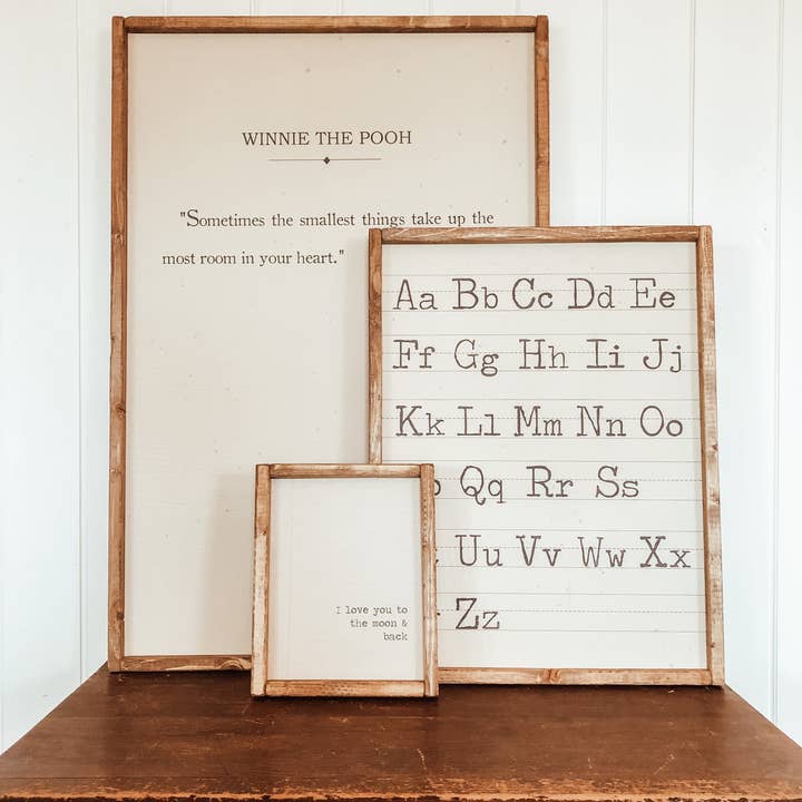 Our Found Home - Wholesale Sign - Alphabet Sign0