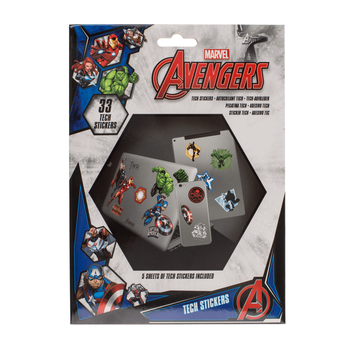 Out of the blue KG - Wholesale Sticker - Tech Stickers Set, Avengers (Heroes),1