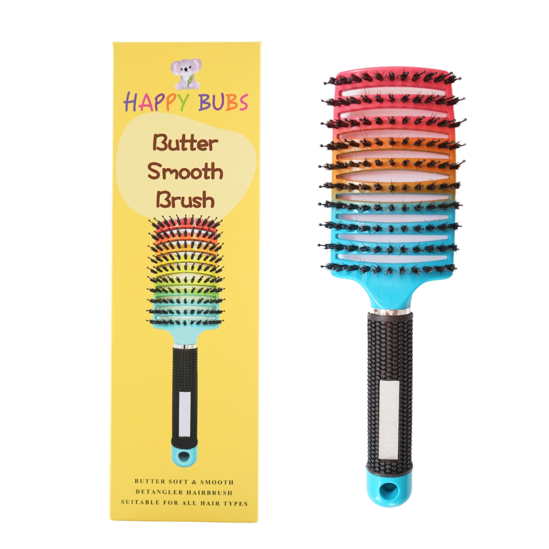 Healthy Bod Co - Wholesale Hair brush/comb set – Child & baby - Kids Detangling Wide Paddle Comb Hair Brush - Pink/ Blue5