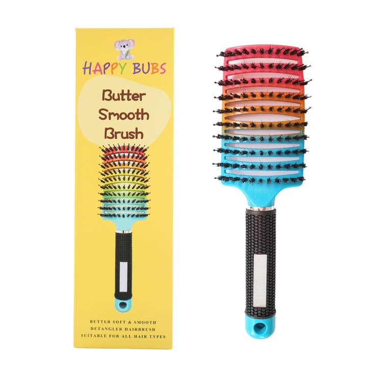 Healthy Bod Co - Wholesale Hair brush/comb set – Child & baby - Kids Detangling Wide Paddle Comb Hair Brush - Pink/ Blue5