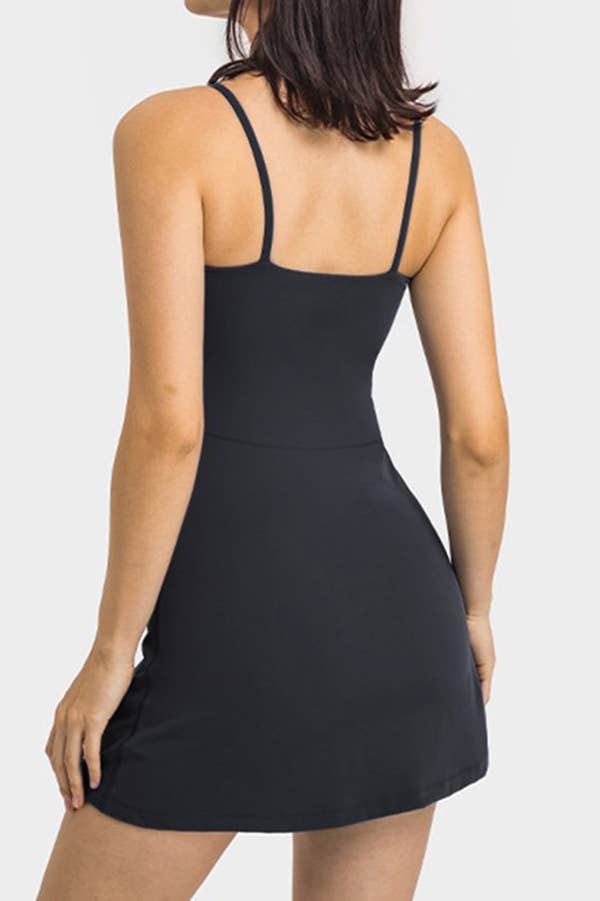 Color 5 - Wholesale Athletic Dress - Women's - Solid color premium active wear work out tennis dress skort 1