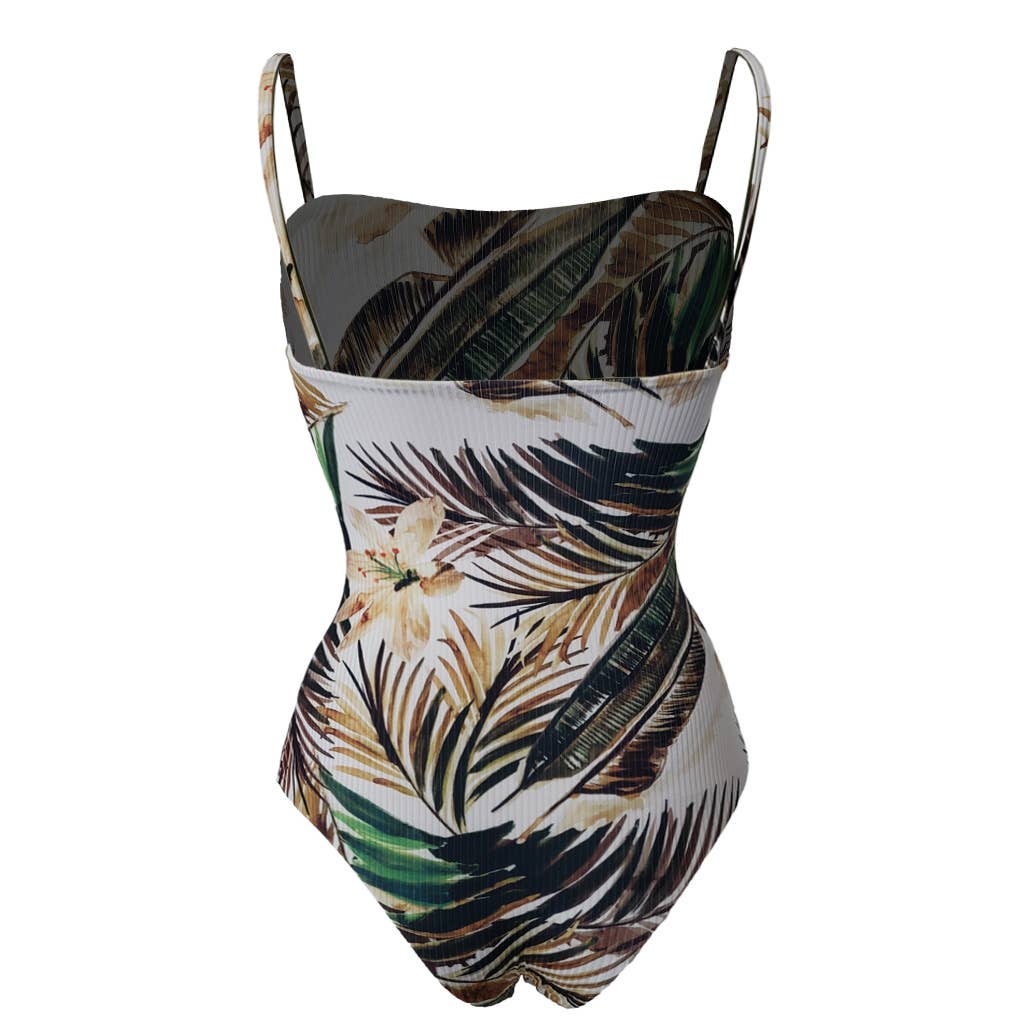 Edelvissa - Wholesale One Piece Swimsuit - Women's - Ribbed Jungle One Piece3