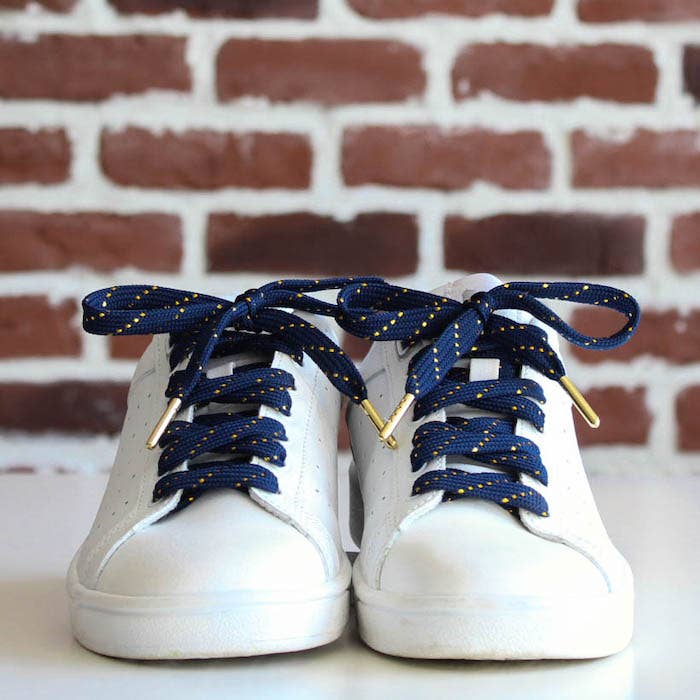 furiouslaces - Venta al por mayor Cordones de zapatos - Unisex - Cordones azul marino y dorado4