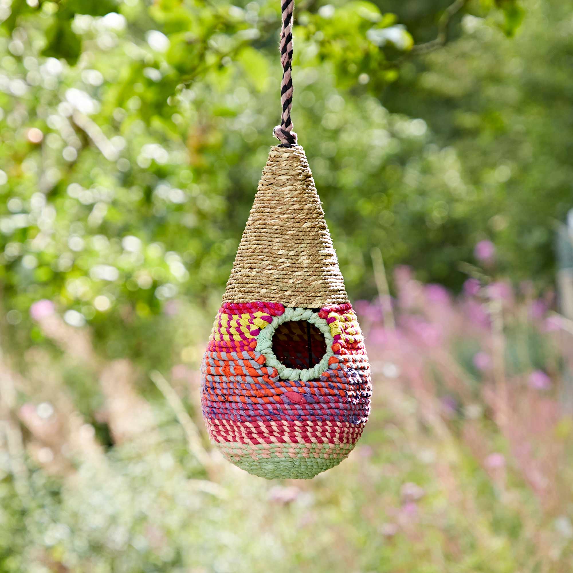 The Paper High Gift Company Limited - Wholesale Bird House - Teardrop Recycled Cotton Birdhouse - Handmade2