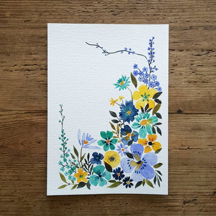 Anna Lau Art - Wholesale Art Print - Forest Flowers: A5 Watercolour Floral Art Print3