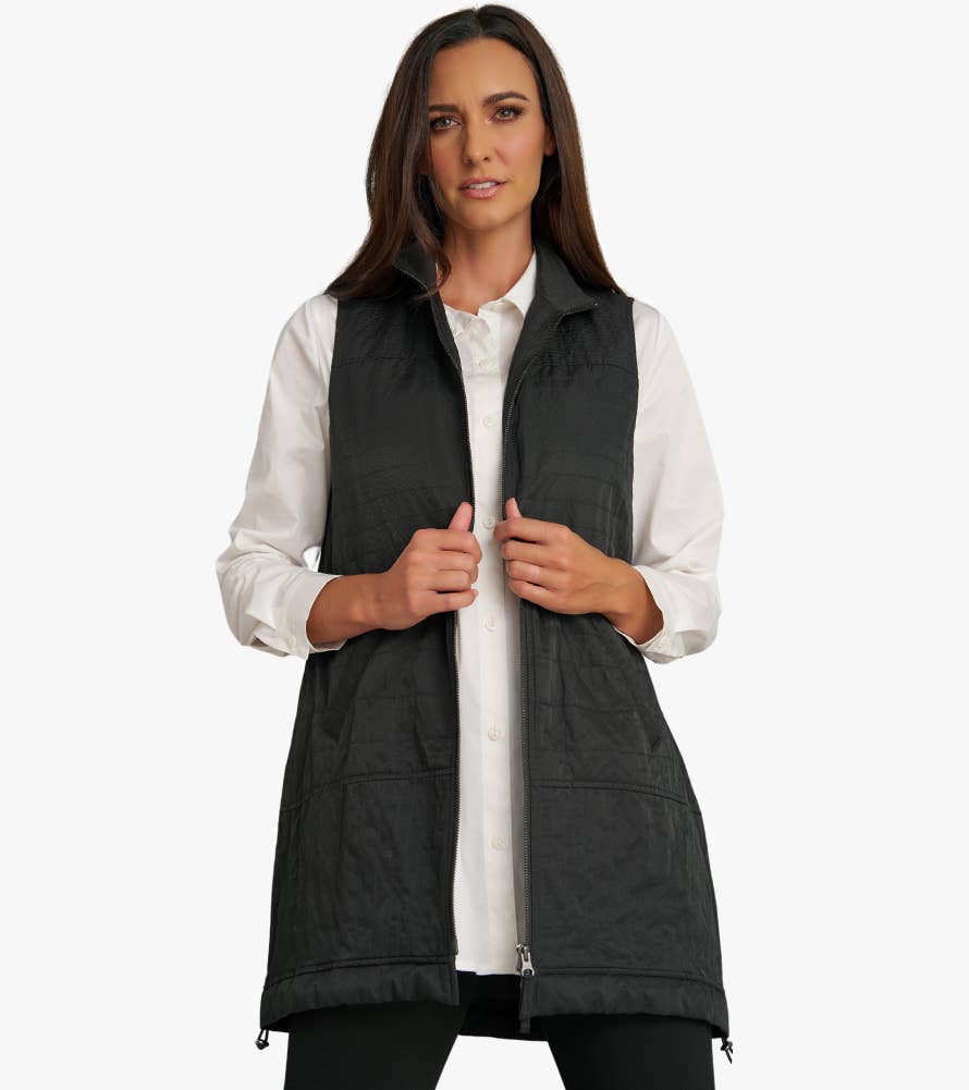 Stella Carakasi - Wholesale Outerwear Vest - Women's - Women's Zip-Front On The Go Vest10