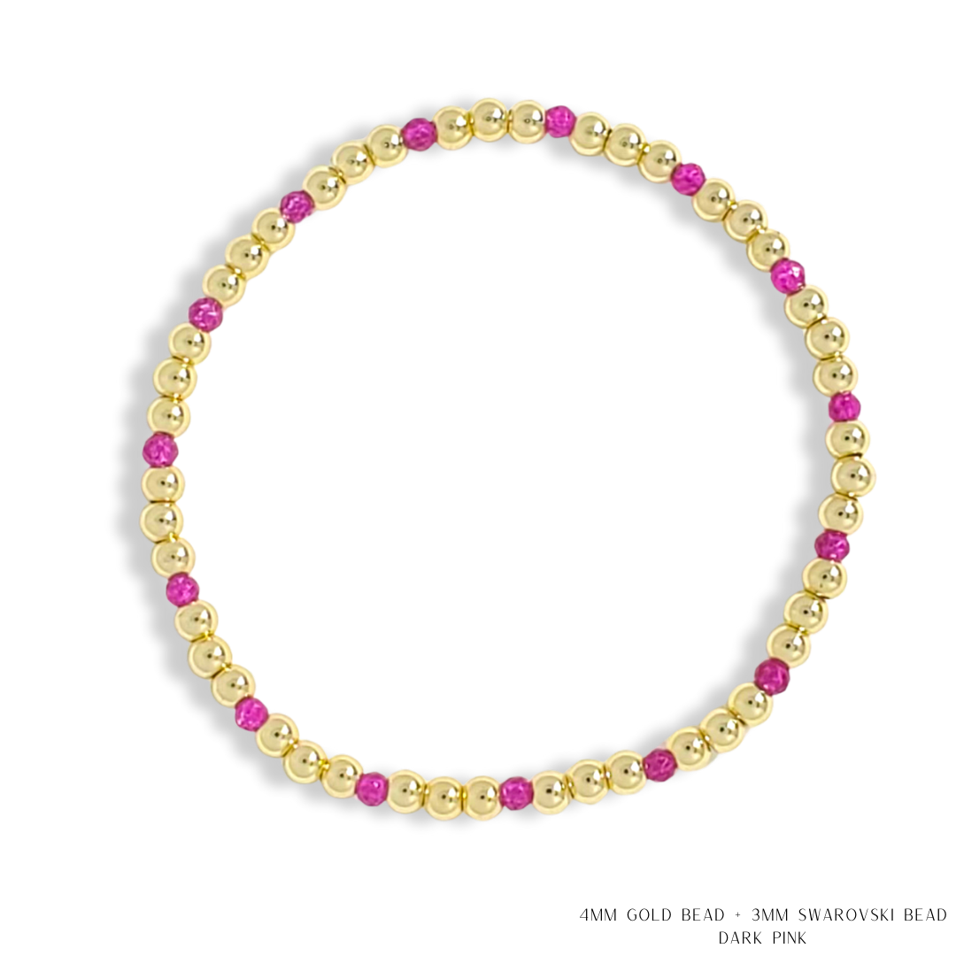 Savvy Bling - Vendita all'ingrosso Bracciale con perline - Bracciale con Perline in Oro e Cristalli Swarovski - Più Colori9