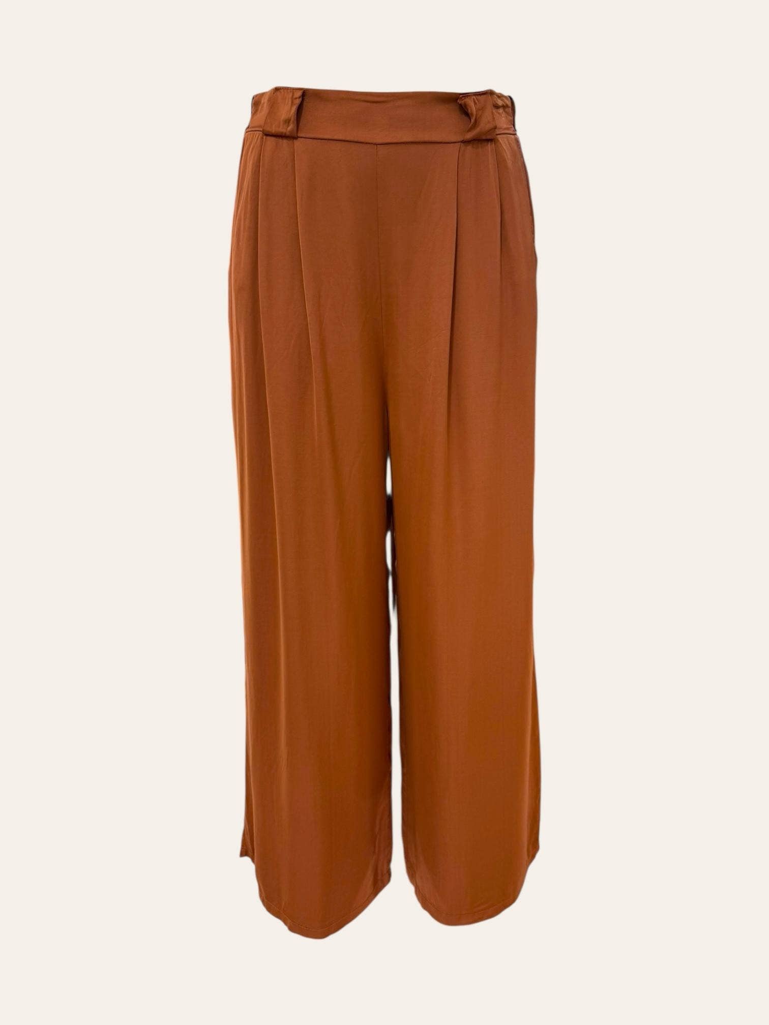 C'MELODIE - Wholesale Pants - Women's - Plus Size - Elegant Pleated Wide-Leg Pants5