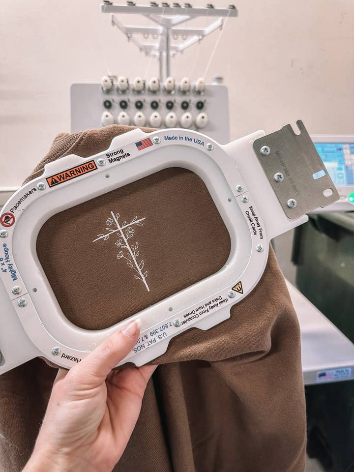 Honey Soul LLC - Wholesale Graphic Sweatshirt - Women's - Embroidered Floral Cross Sweatshirt7