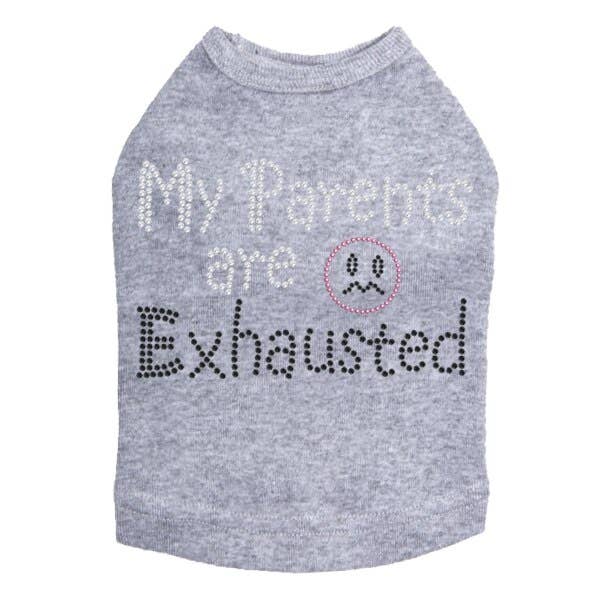 Dog in the Closet – camisa - Cão por atacado – Meus pais estão exaustos - Dog Tank0