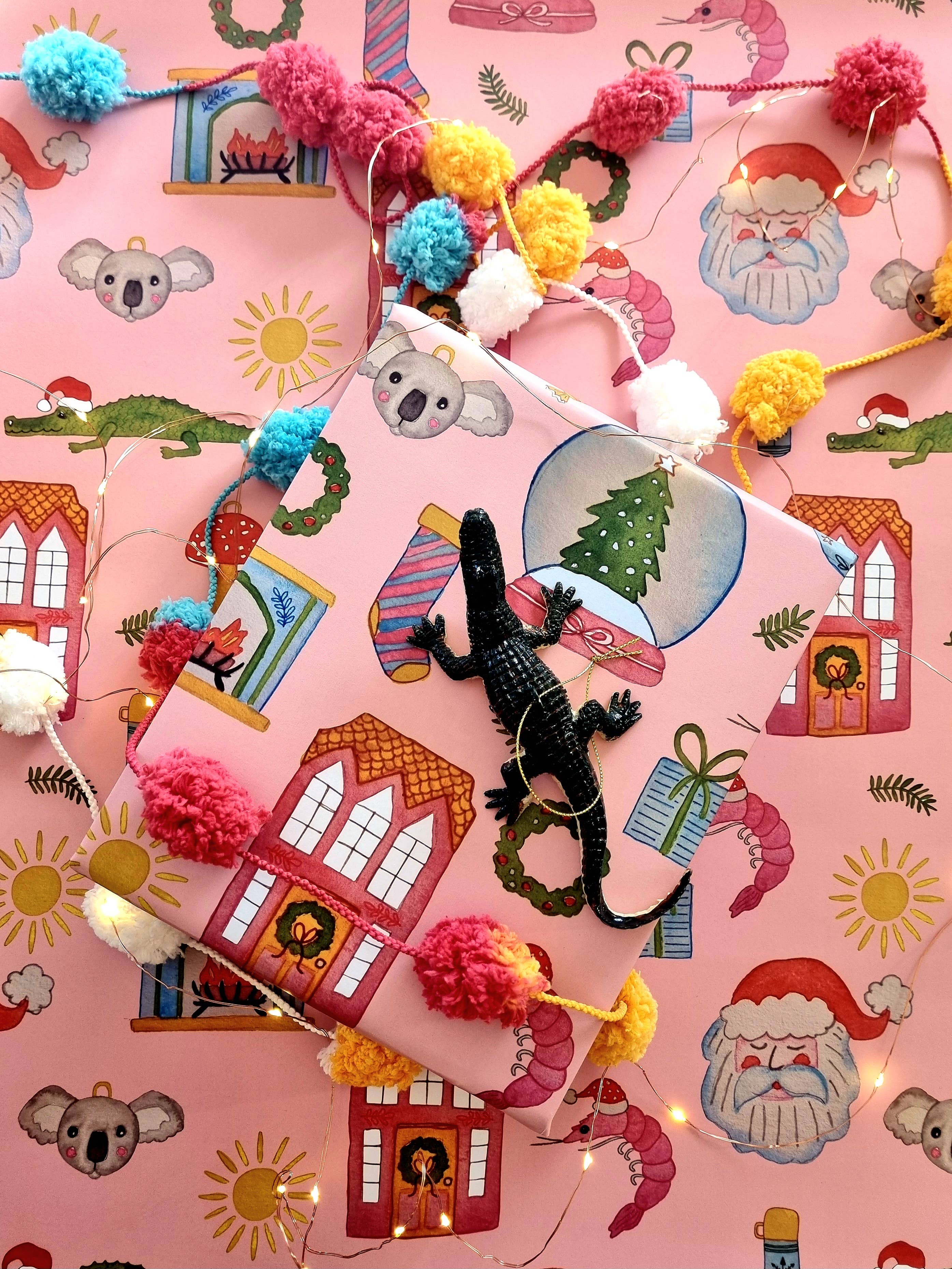 Bosa Art Co - Wholesale Flat wrap - Wrapping Paper / Joyful Christmas1