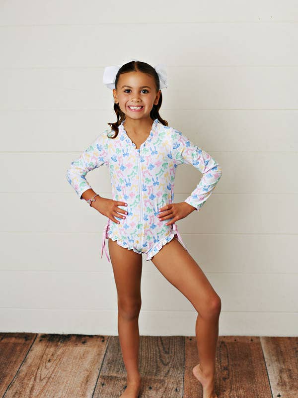 Maillot de bain une pièce fille UPF 50 SBS2545 pour la vente par Swoon Baby Clothing