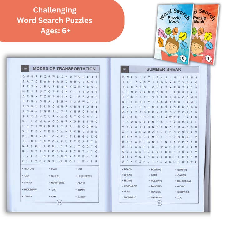 Busy Bird Books - Wholesale Brain Game - Kids - Word Search Puzzle Books for Kids & Adults3