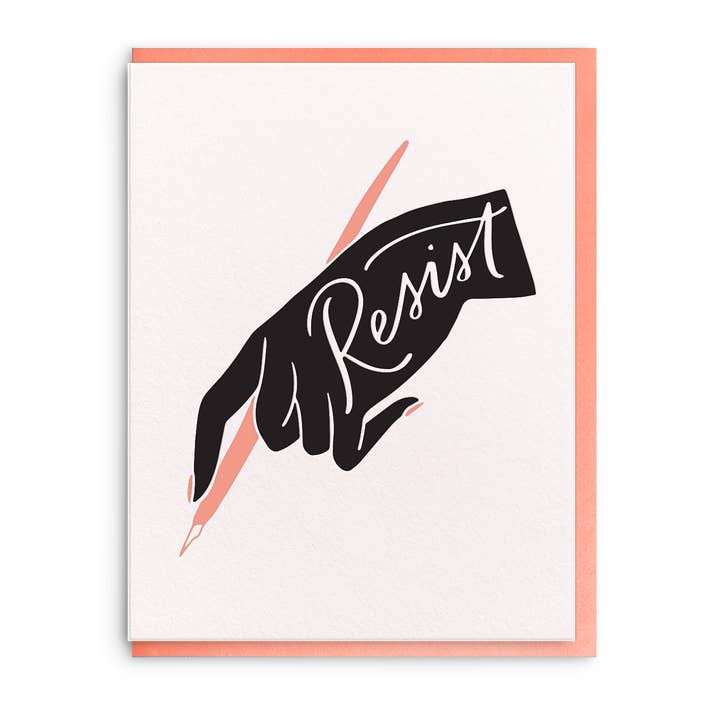 Dahlia Press - Wholesale Everyday Greeting Card - Resist - Letterpress Everday Card