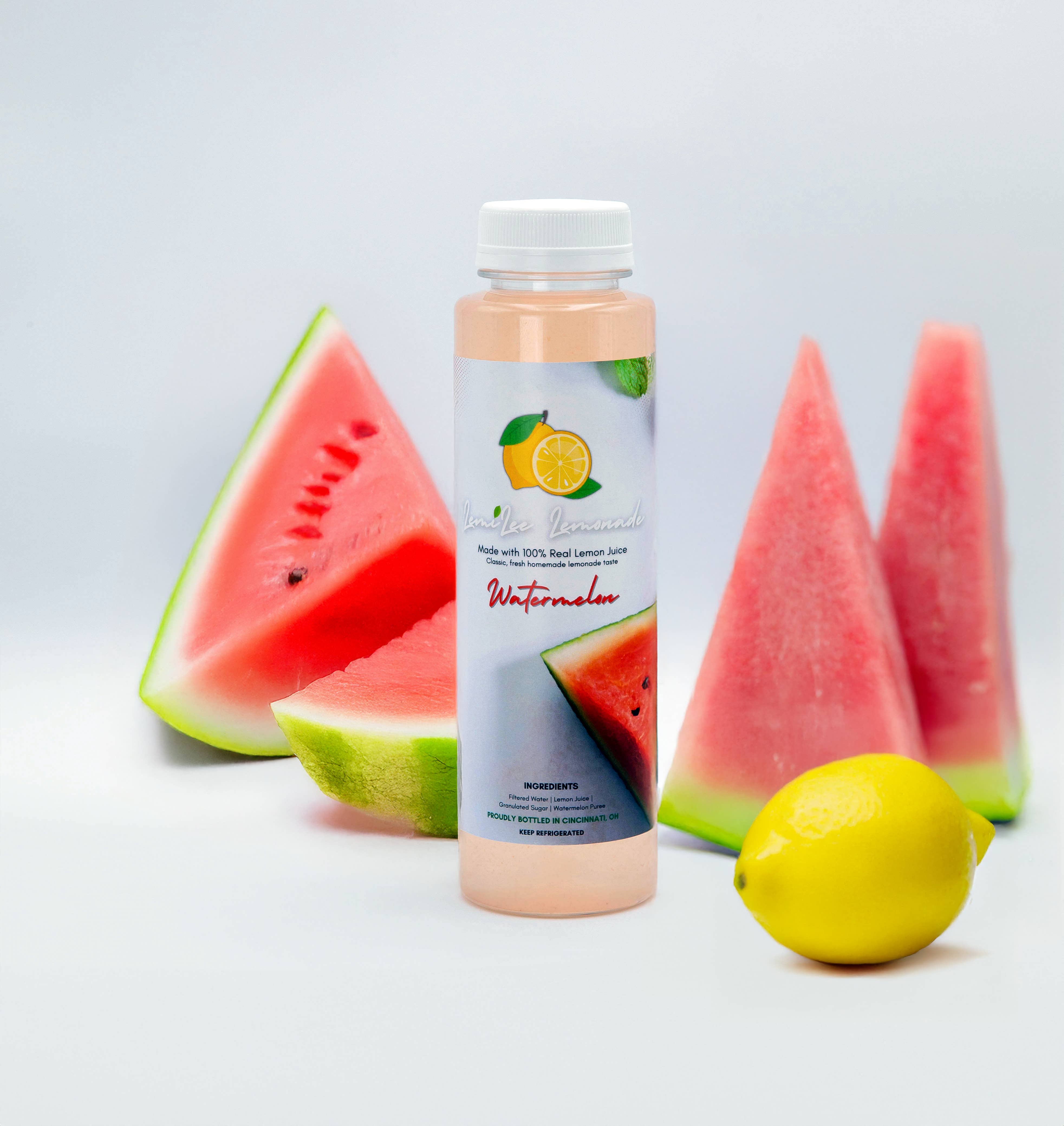 LemiLee Lemonade - Wholesale Fruit juice - Watermelon Lemonade 12 Pack Bottles