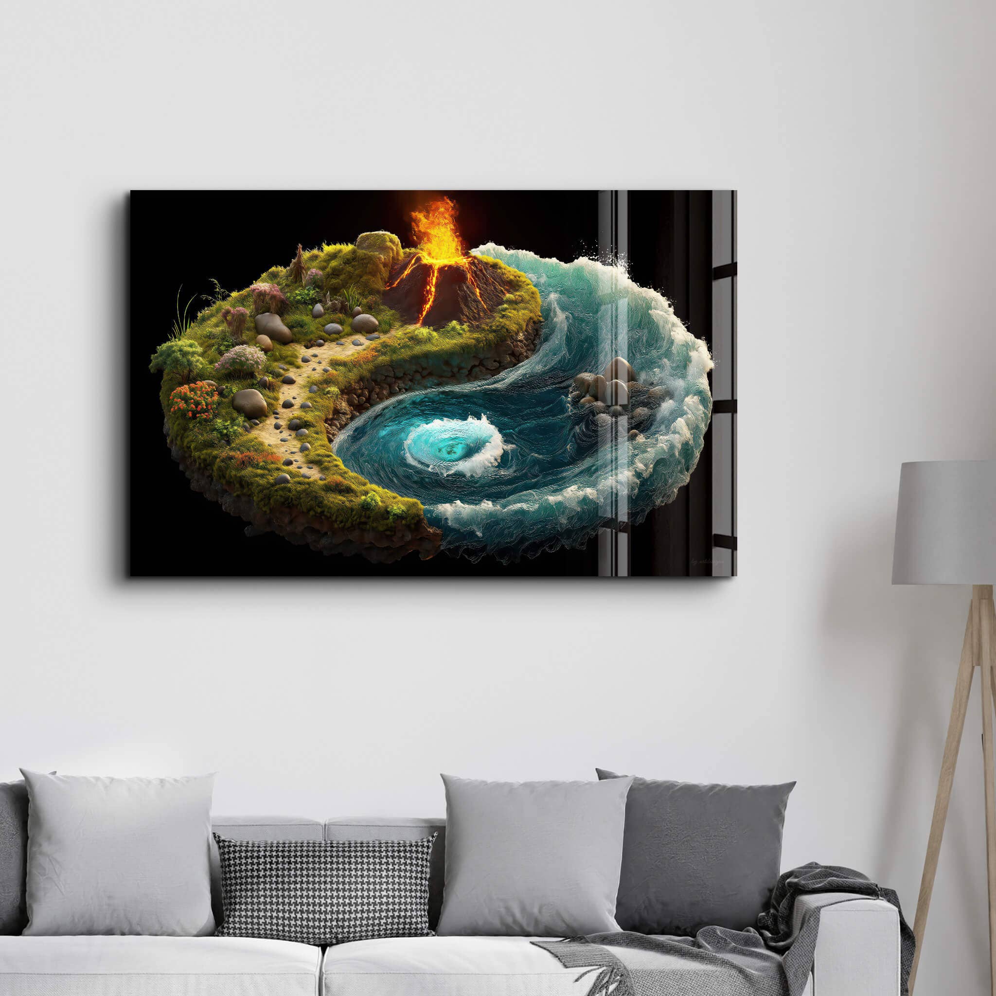 Artdesigna KG - Venta al por mayor Ilustración - Fuerzas del Equilibrio - Arte en Vidrio para Pared4