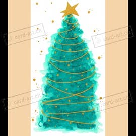 Biglietto di auguri piegato (soggetto n. 1353). Formato A6 per la vendita all'ingrosso da parte di CARD-ART