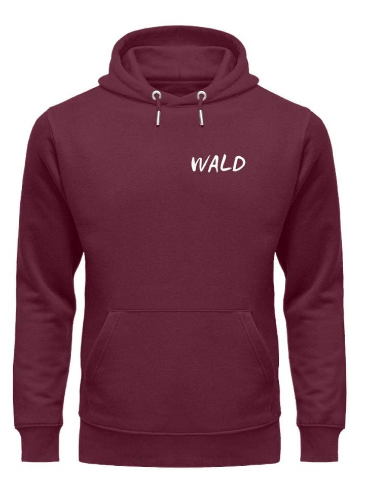 Forest premium biologische hoodie, uniseks voor wholesale door Uwaldu