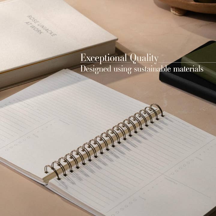 Anecdote Goods - Venta al por mayor Agendas - El Planificador Anual - Encuadernado en Espiral de Latón con Cubierta de Buckram8