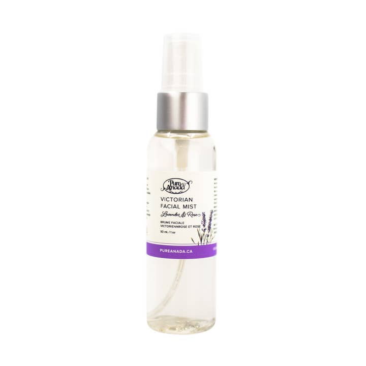 Brume pour le visage victorienne - Lavande et rose (format voyage) pour la vente par Pure Anada Natural Cosmetics